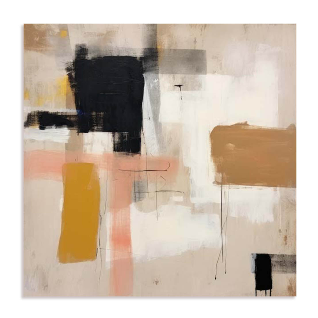 Unframed Stretched Canvas Or Print Only - Whispered Tones Ii Abstract Art