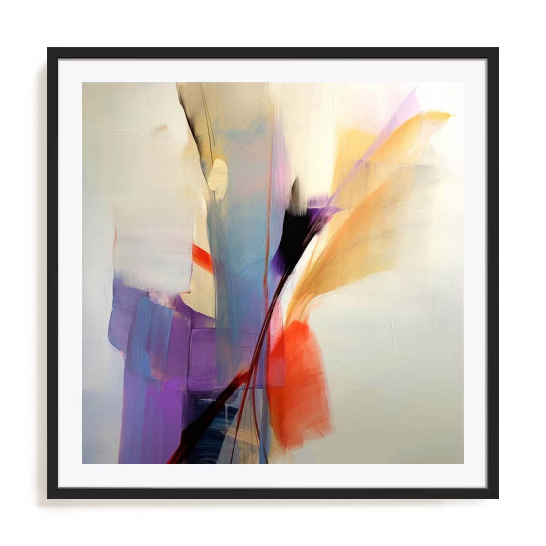 Wall Art Print Poster In Black Frame - Fluid Dreamscape I Abstract Art