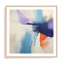 Wall Art Print Poster In Natural Oak Frame - Fluid Dreamscape Ii Abstract Art