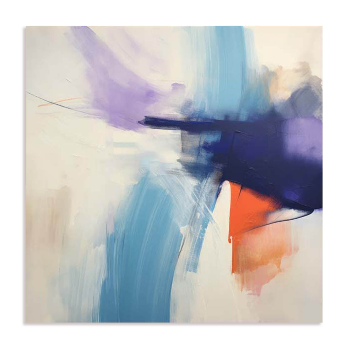 Unframed Stretched Canvas Or Print Only - Fluid Dreamscape Ii Abstract Art