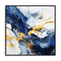 Wall Art Stretched Canvas In Black Frame - Dancing Splatters I Abstract Art