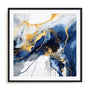 Wall Art Print Poster In Black Frame - Dancing Splatters Ii Abstract Art