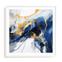 Wall Art Print Poster In White Frame - Dancing Splatters Ii Abstract Art