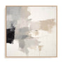 Wall Art Stretched Canvas In Natural Oak  Frame - Soothing Abstractions Ii Abstract Art
