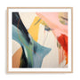 Wall Art Print Poster In Natural Oak Frame - Harmonic Burst Abstract Art