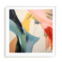 Wall Art Print Poster In White Frame - Harmonic Burst Abstract Art