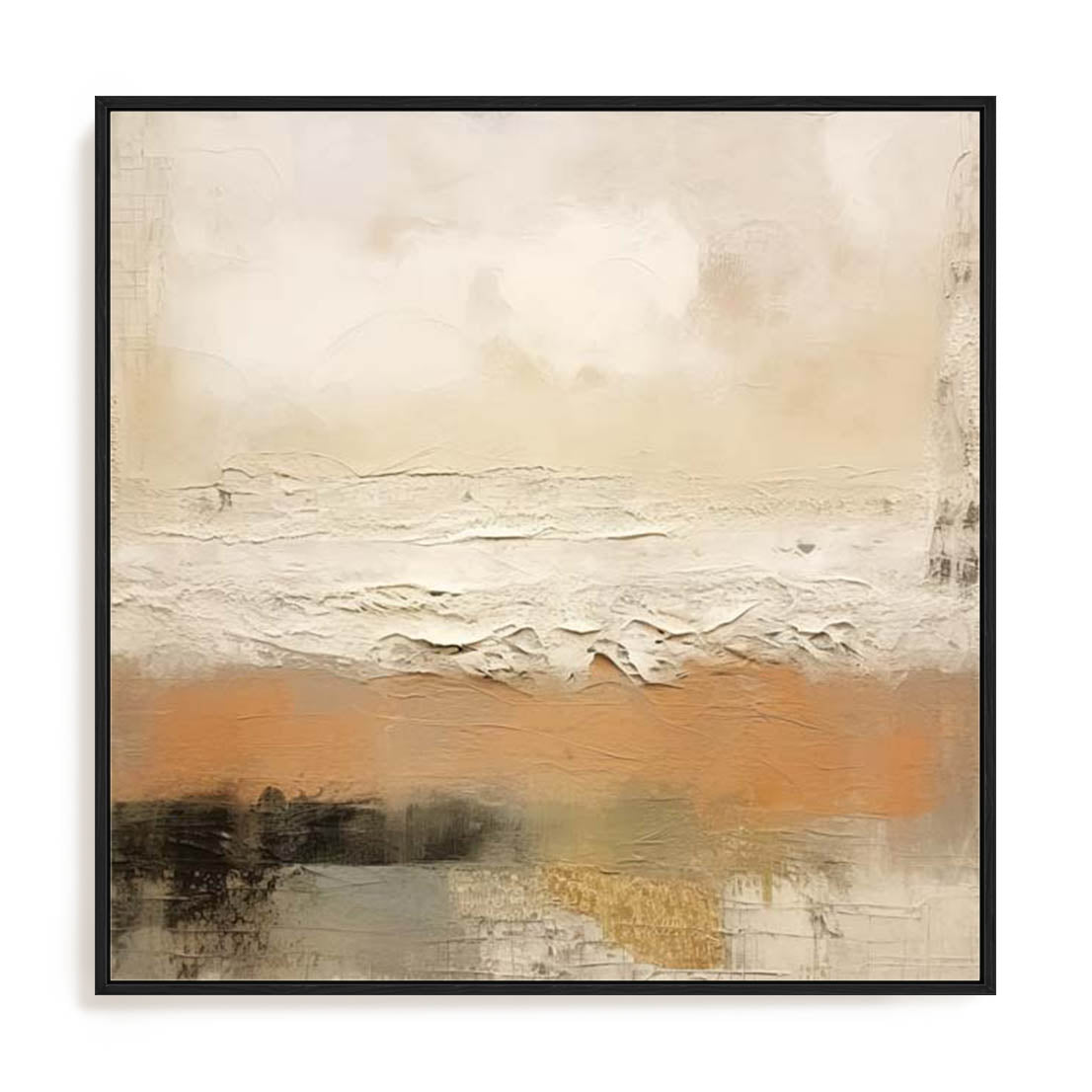 Wall Art Stretched Canvas In Black Frame - Designs In Chaos Landscape Art