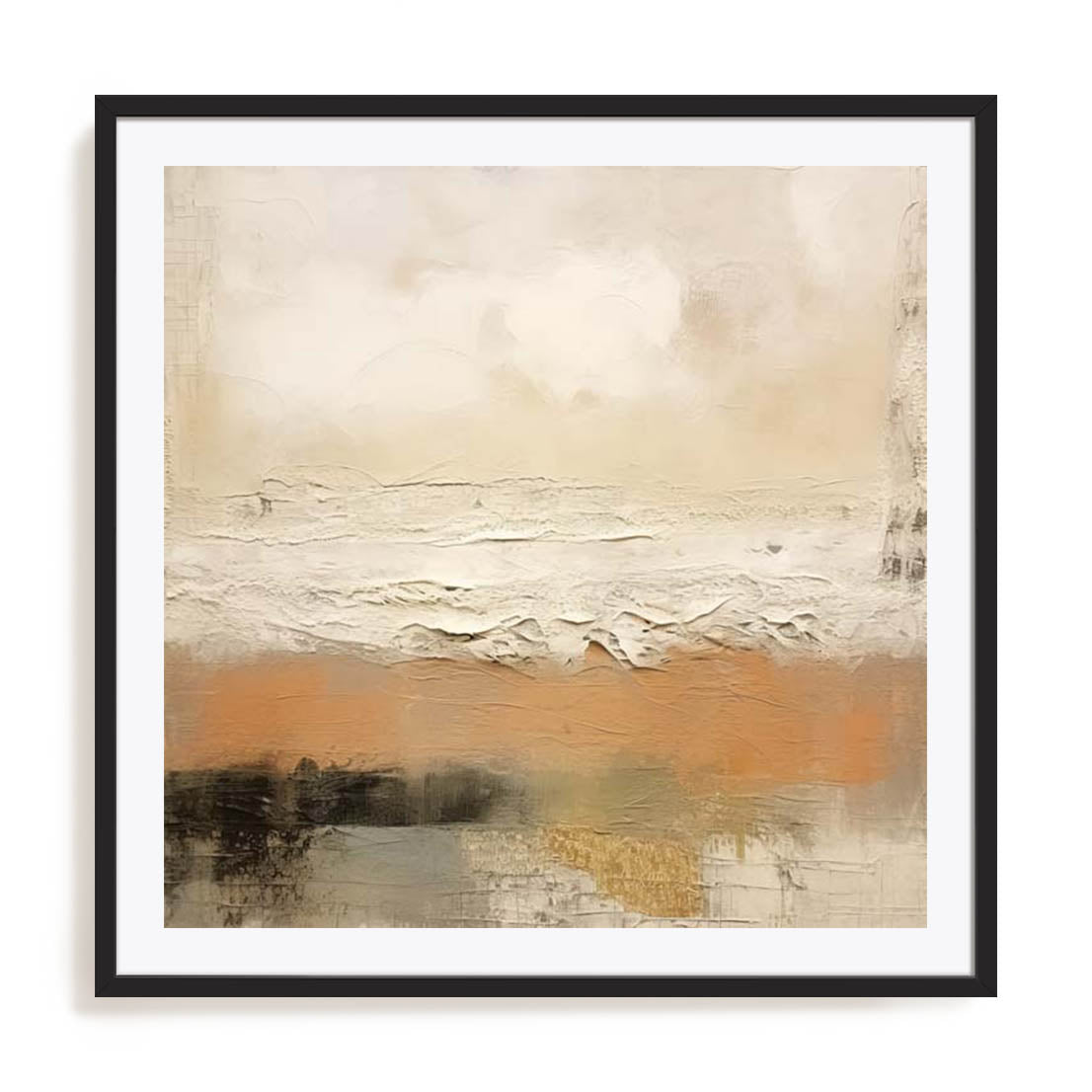 Wall Art Print Poster In Black Frame - Designs In Chaos Landscape Art