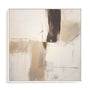 Wall Art Stretched Canvas In White  Frame - Forms In Abstractions I Abstract Art