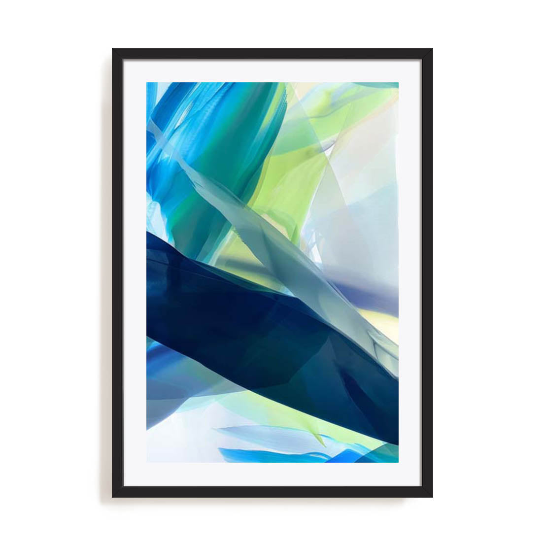 Wall Art Print Poster In Black Frame - Radiant Abstractions Ii Abstract Art