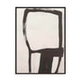 Wall Art Stretched Canvas In Black Frame - Natural Tranquility I Abstract Art