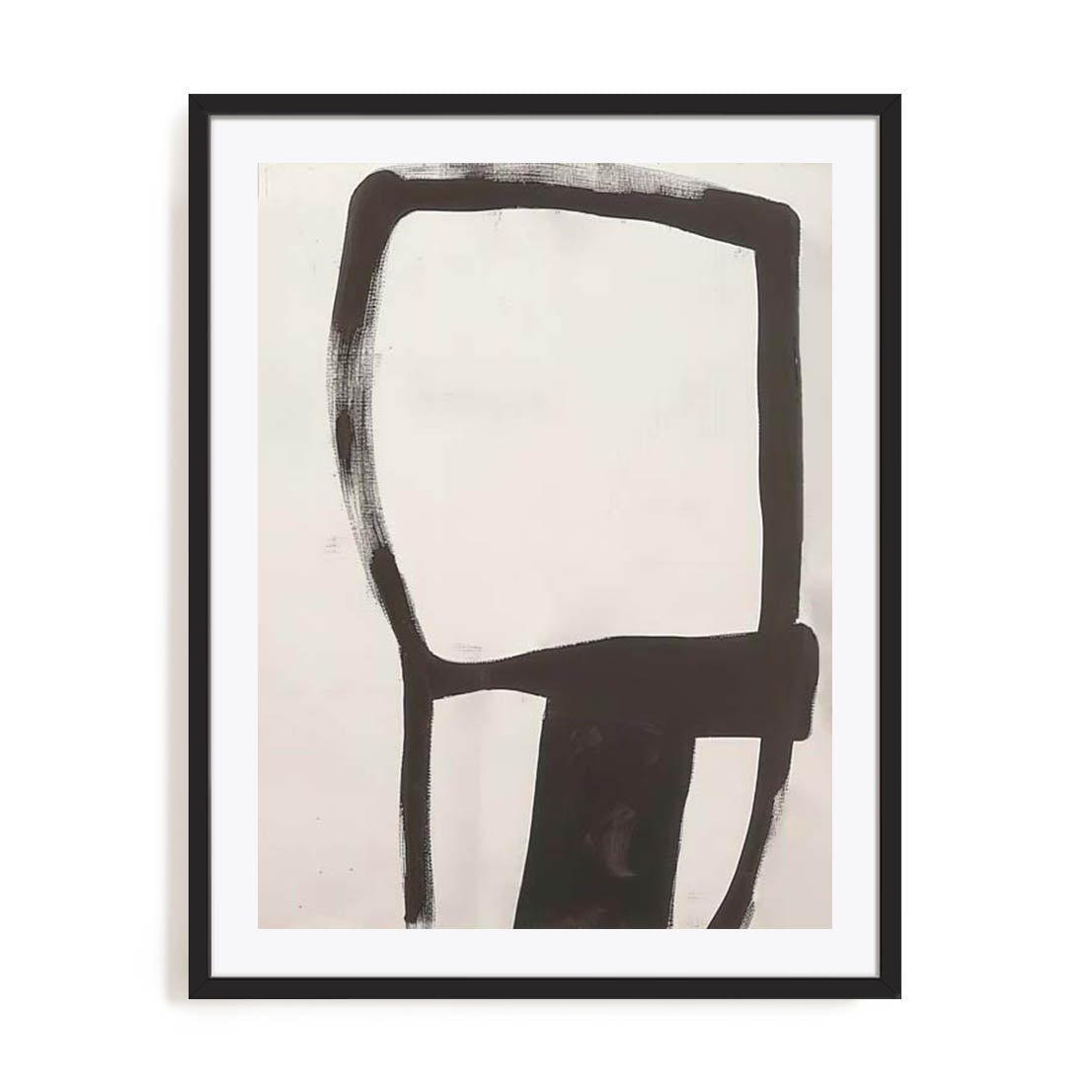 Wall Art Print Poster In Black Frame - Natural Tranquility I Abstract Art