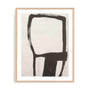 Wall Art Print Poster In Natural Oak Frame - Natural Tranquility I Abstract Art
