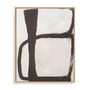 Wall Art Stretched Canvas In Natural Oak  Frame - Natural Tranquility Ii Abstract Art
