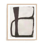 Wall Art Print Poster In Natural Oak Frame - Natural Tranquility Ii Abstract Art