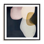 Wall Art Print Poster In Black Frame - Veiled Visions Ii Abstract Art