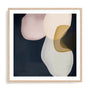 Wall Art Print Poster In Natural Oak Frame - Veiled Visions Ii Abstract Art