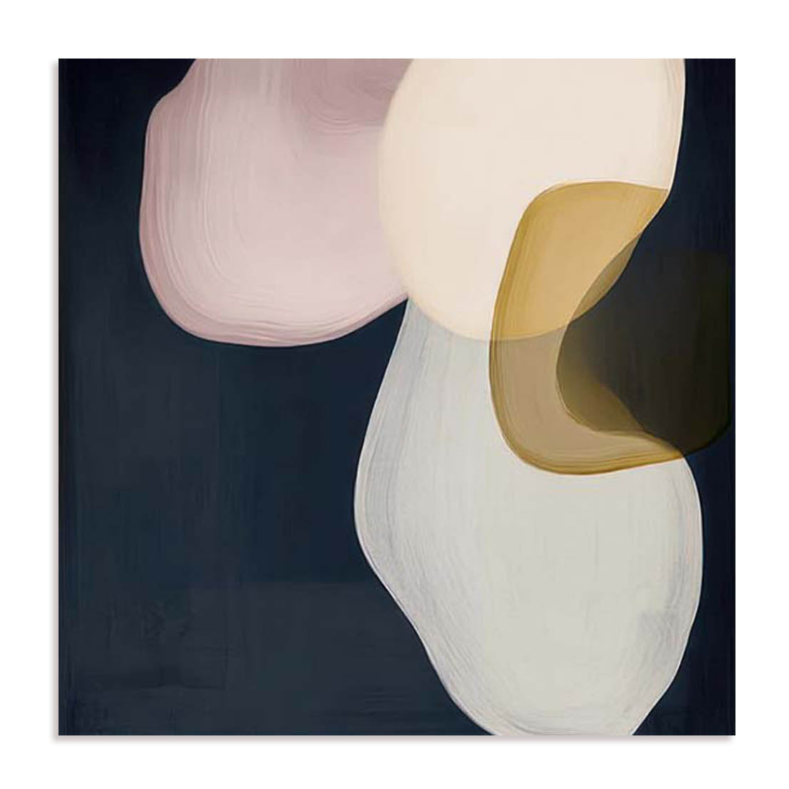 Unframed Stretched Canvas Or Print Only - Veiled Visions Ii Abstract Art