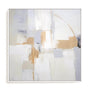 Wall Art Stretched Canvas In White  Frame - Yelllow Abstract Visionaries Ii Abstract Art