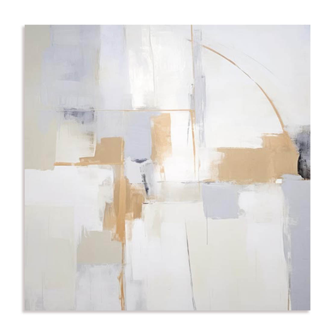 Unframed Stretched Canvas Or Print Only - Yelllow Abstract Visionaries Ii Abstract Art