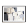 Wall Art Print Poster In Black Frame - Neutral Tapestry Ii Abstract Art