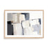 Wall Art Print Poster In Natural Oak Frame - Neutral Tapestry Ii Abstract Art