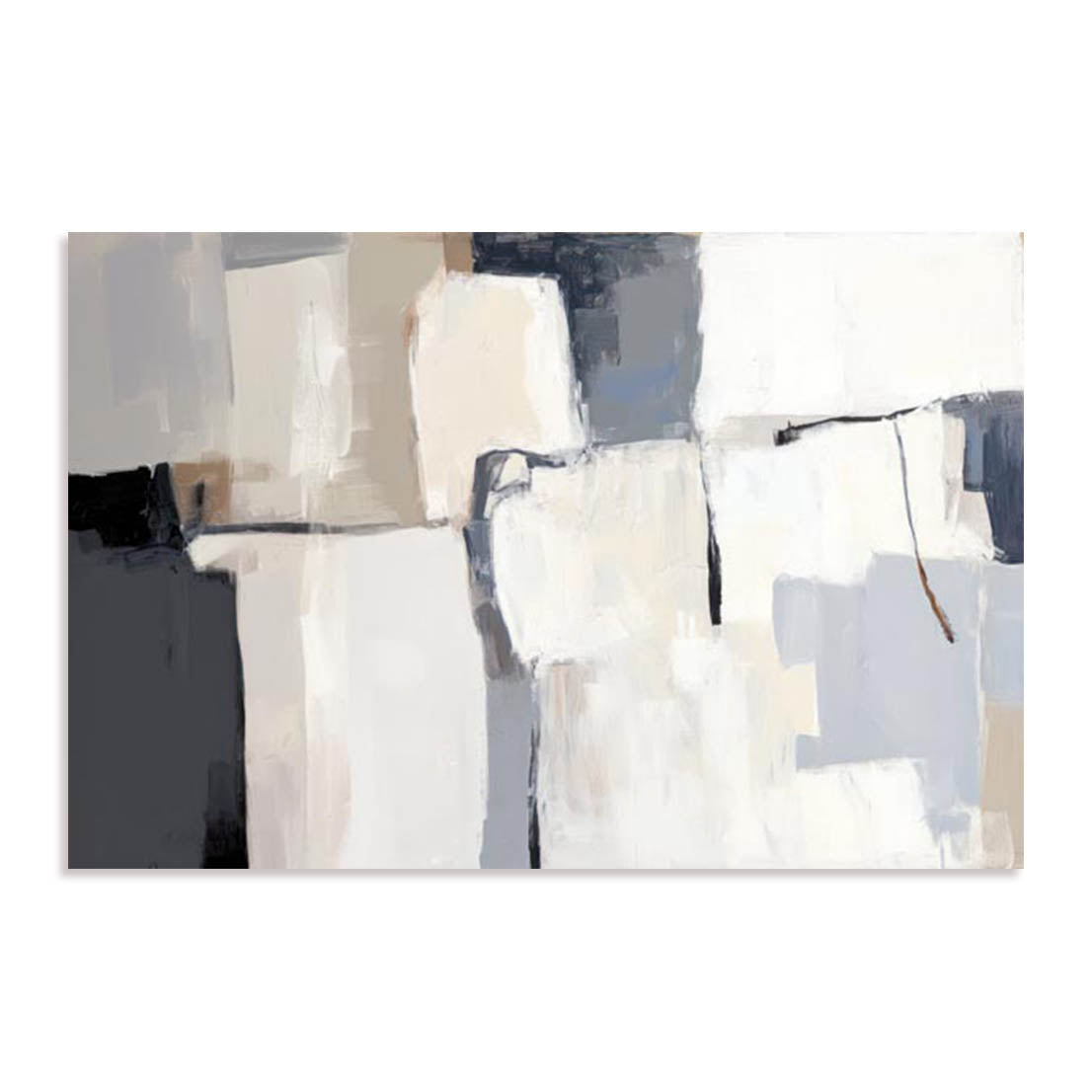 Unframed Stretched Canvas Or Print Only - Neutral Tapestry Ii Abstract Art