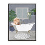 Manovski Lion Takes A Bath Wall Art