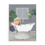 Manovski Lion Takes A Bath Wall Art