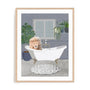Manovski Lion Takes A Bath Wall Art
