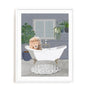 Manovski Lion Takes A Bath Wall Art