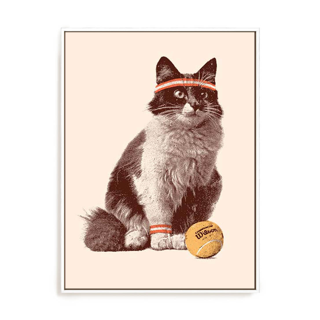 Bodart Chat Tennis Wall Art