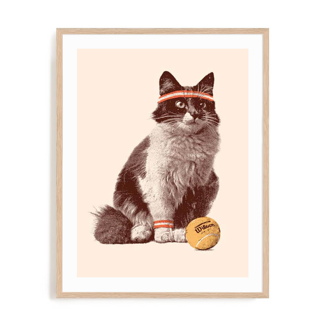 Bodart Chat Tennis Wall Art