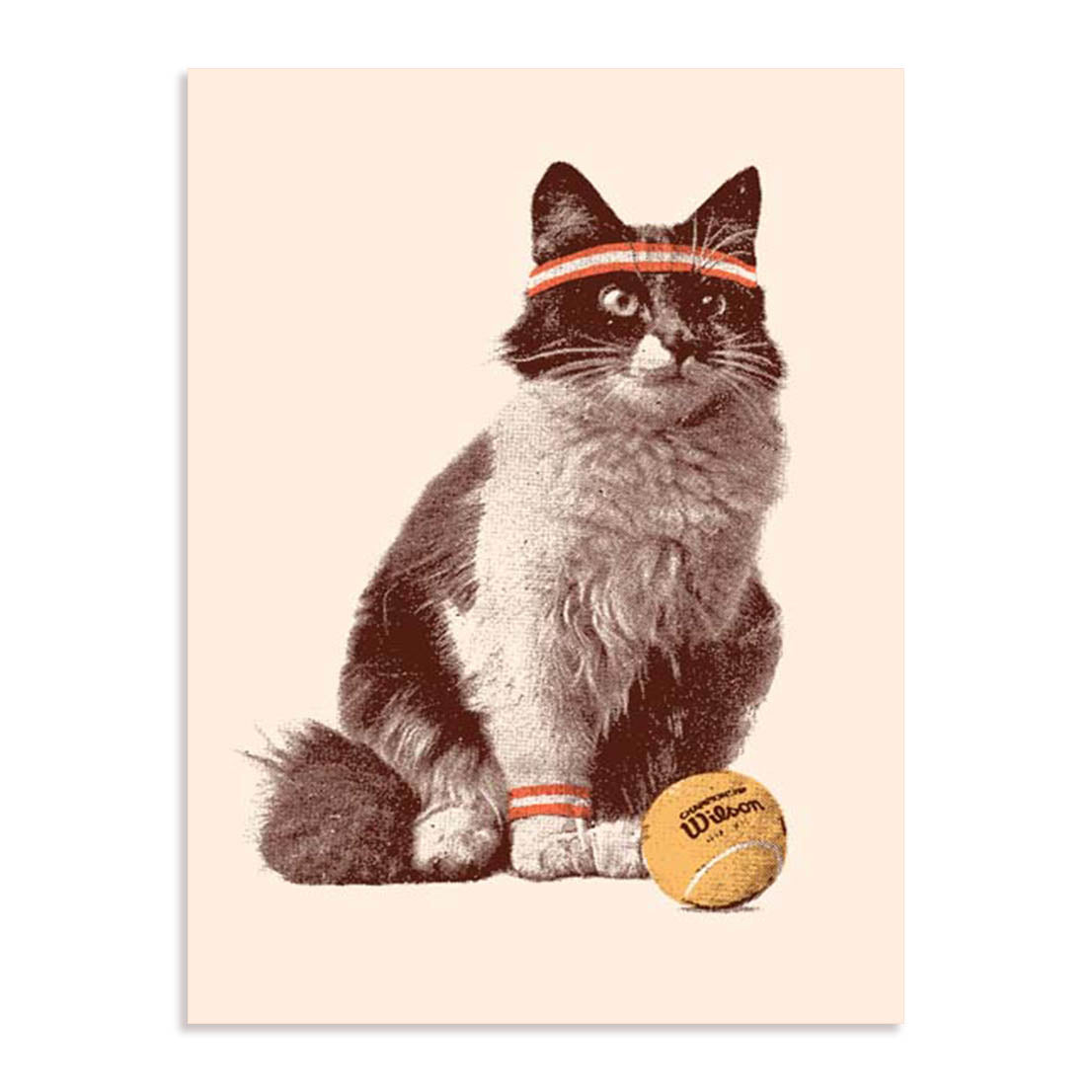 Bodart Chat Tennis Wall Art