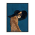 Manovski Fashionable Cheetah Wearing A Sunhat Wall Art