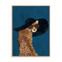 Manovski Fashionable Cheetah Wearing A Sunhat Wall Art