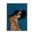 Manovski Fashionable Cheetah Wearing A Sunhat Wall Art