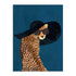 Manovski Fashionable Cheetah Wearing A Sunhat Wall Art