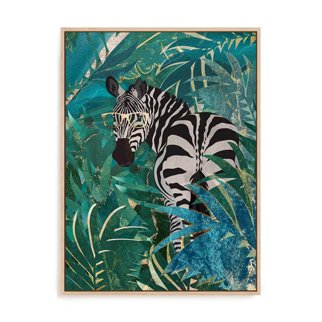 Manovski Zebra In The Jungle Wall Art