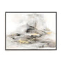Wall Art Stretched Canvas In Black Frame - Bardot – Gold Mist Landscape Art