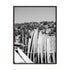 Zwart – Surfboards In Black And White Wall Art