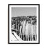 Zwart – Surfboards In Black And White Wall Art