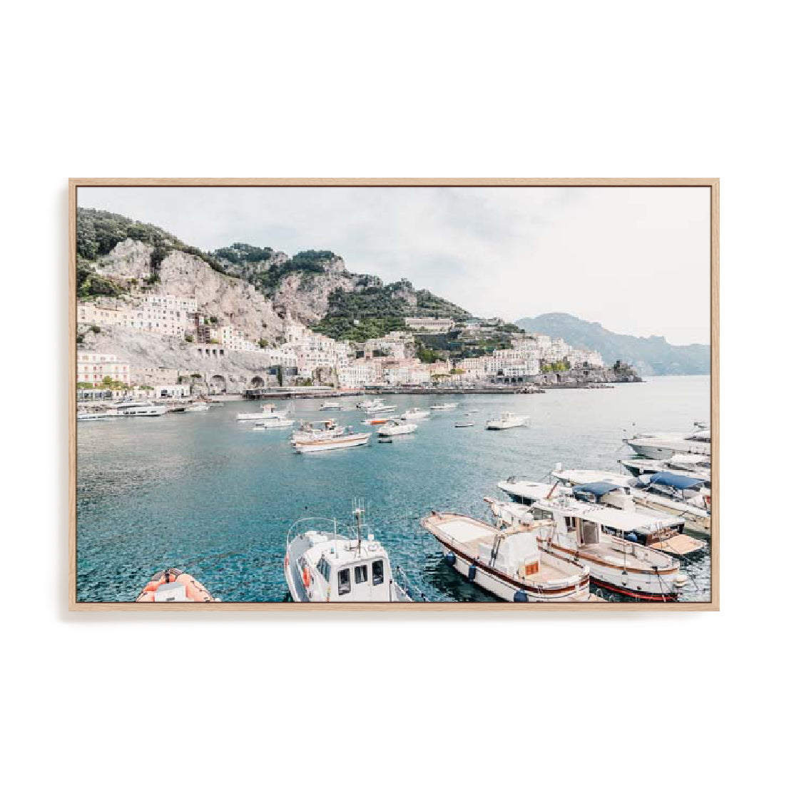Photo Lovers – Amalfi Coast With Boats Wall Art