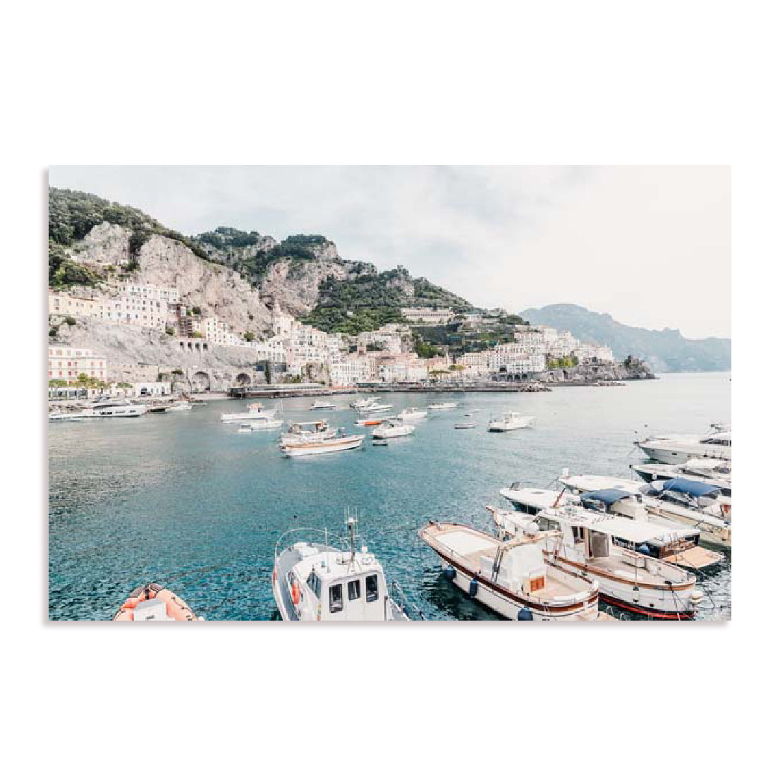 Photo Lovers – Amalfi Coast With Boats Wall Art