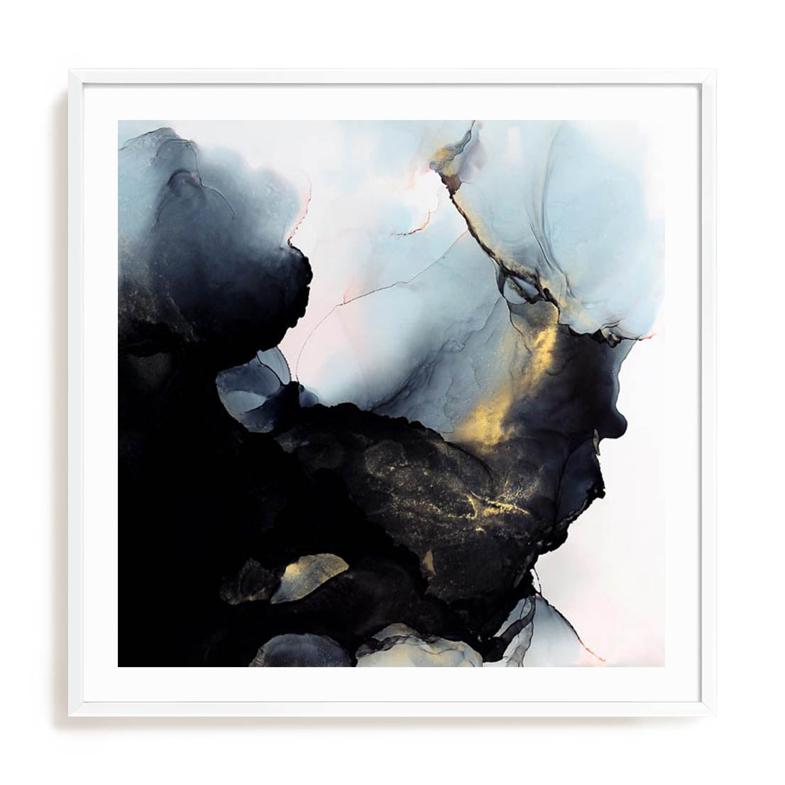 Wall Art Print Poster In White Frame - Roberg  – Dawn Coastal Art