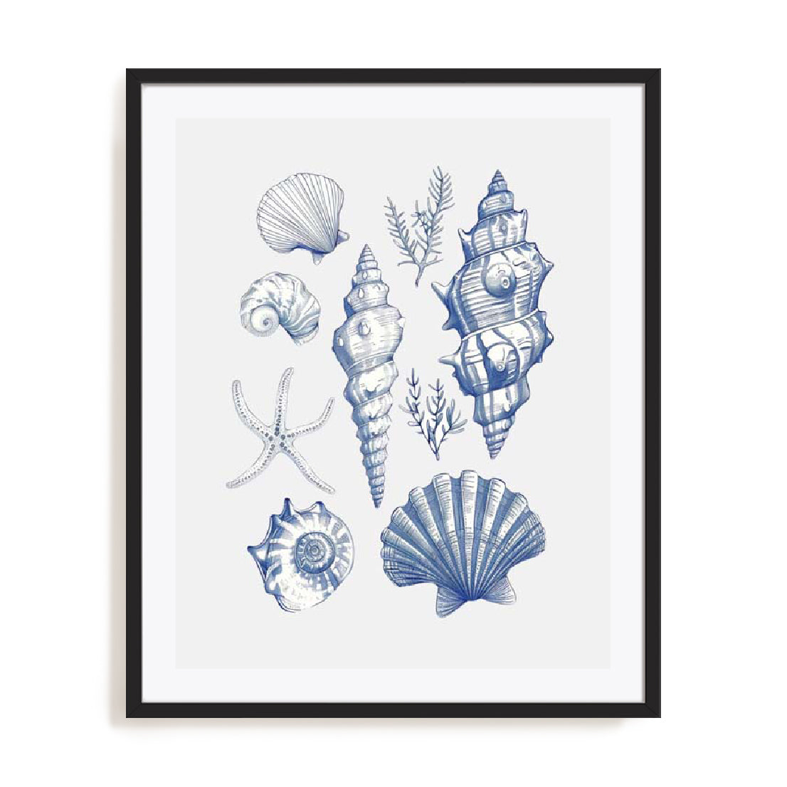 And Dash – Shell Collage Wall Art