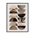 Wall Art Stretched Canvas In Black Frame - Bohmer  – Graphic Abstract Art