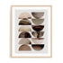 Wall Art Print Poster In Natural Oak Frame - Bohmer  – Graphic Abstract Art