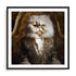Meow Club Wall Art #oran_black-white-border