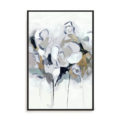 Blue Abstract Florals I Wall Art